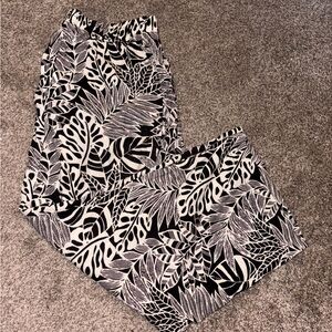 Black and White Patterned Pants